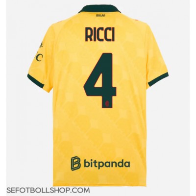 Billiga AC Milan Samuele Ricci #4 Tredje fotbollskläder 2025-26 Kortärmad Billiga AC Milan Samuele Ricci #4 Tredje fotbollskläder 2025-26 Kortärmad